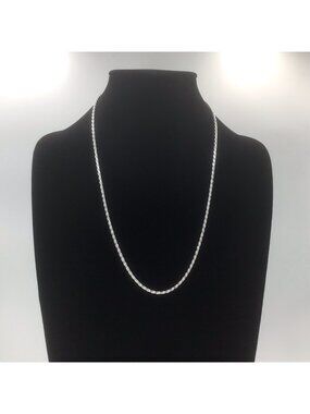 Sterling Silver Rope Chain Diamond-cut 3mm 16 Grams 24” New